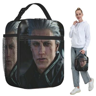 Vergil From The Devil May Cry Seri Insulated Lunch Bag for Women Office Cooler Thermal Food Box Tote Lunch Boxes Container