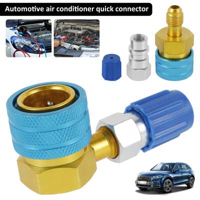 R1234YF Low Side Coupler Aluminum AC Charging Hose Adapter Stable Car Air Conditioning Fitting Connector Quick Coupler Adapter