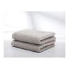 Kosugizen Daily Mini Bath Towel BASIC Color Gray Set of 2 50 x 100cm Thin and Lightweight Compact HZG-450-2GY