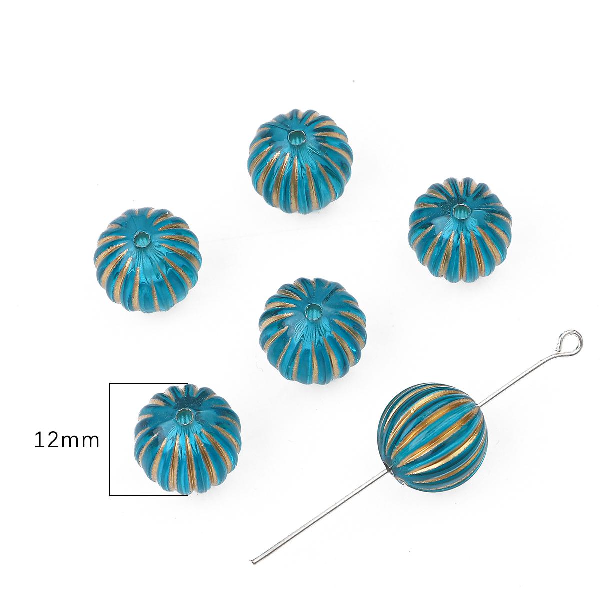 

15-80 шт. акриловые бусины в стиле барокко, винтажные золотые бусины с подвесками, свободные бусины для аксессуаров «сделай сам», браслет, ожерелье 12mm 20pcs