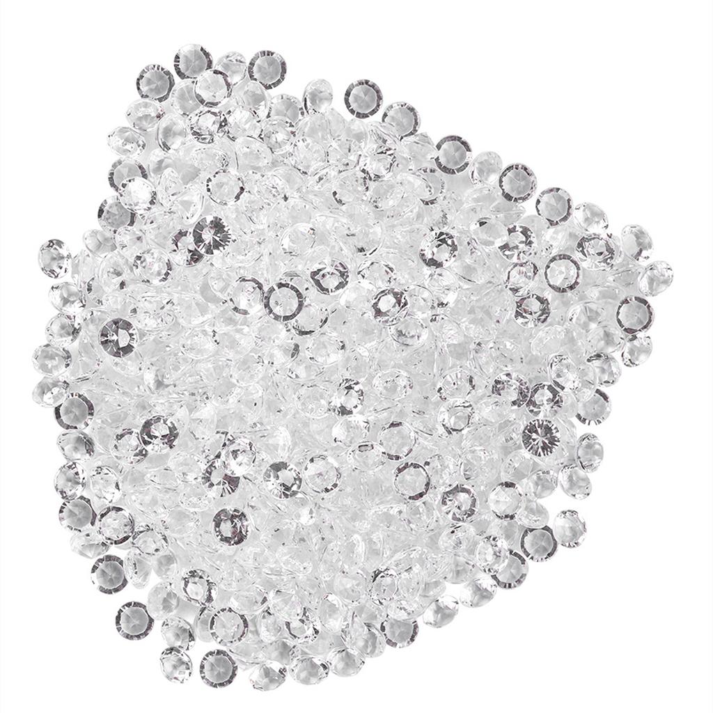 Transparent Acrylic Beads Wedding Party DIY Ornament Beautiful Accessories Decor(8mm 1000Pcs)