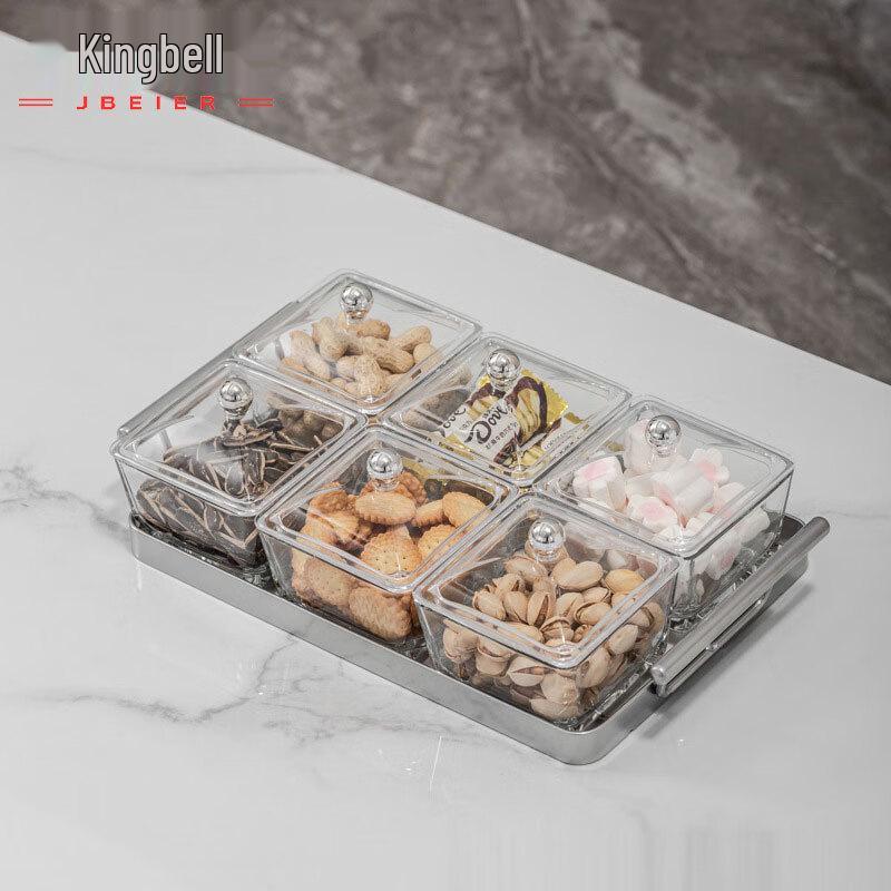 Divided Glass Fruit & Candy Plate