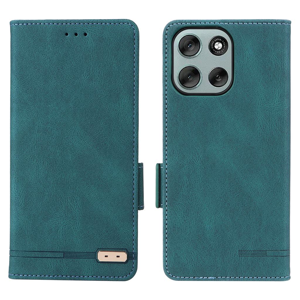 For Motorola Moto G56 5G Deksel Lommebok i Skinn Flip Telefondeksel med Maskinvaredekor