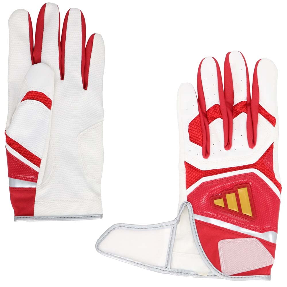 

adidas adidas Batting Gloves BASIC WHITE X RED S
