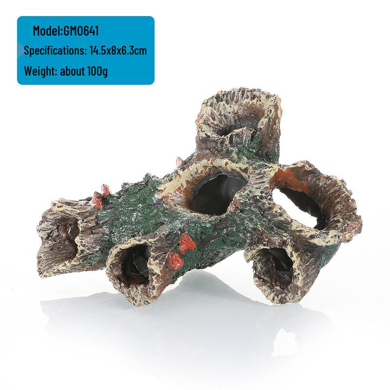 

Полимерная коряга для аквариума, украшение для аквариума с укрытиями