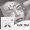 Adesivo per tatuaggio in cristallo Glitter Eyeliner Sopracciglio Trucco Viso Occhi Diamante Tatuaggio temporaneo Adesivi per eyeliner 3D con strass rock
