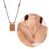 Gold Plated Retro Tarot Card Necklace Elegant Retro Tarot Card Necklace With Delicate Designs for Daily Wear Parties