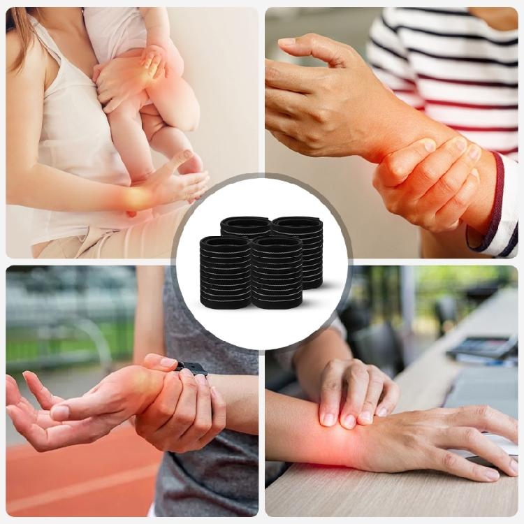 4Pcs Elasticated Wrist Guard Stretchy Wrist Protectors Band For Heavy Lifting Computer Use And Joint Management