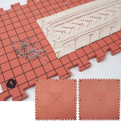9 Pcs Knitting Blocking Mats Double-Sided Design CM And Inches Foam Blocking Boards Craft Project Blocking Mats for Knitting Crochet