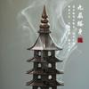 Creative Alloy Pagoda Incense Burner Household Indoor Vertical Incense Stick Tea Ceremony Zen Home Decoration Ornaments