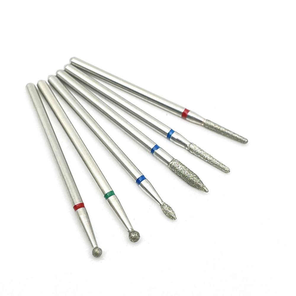 

6 шт. Фрези для манікюру Набір карбідних алмазних свердел для нігтів Фрези Набір інструментів для педикюру Nail Art Свердла для нігтів C6-1