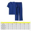 Herren Damen Scrub Set Krankenschwester Kostüm mit Taschen V-Ausschnitt T-Shirt Atmungsaktives Oberteil Jogginghose Uniform