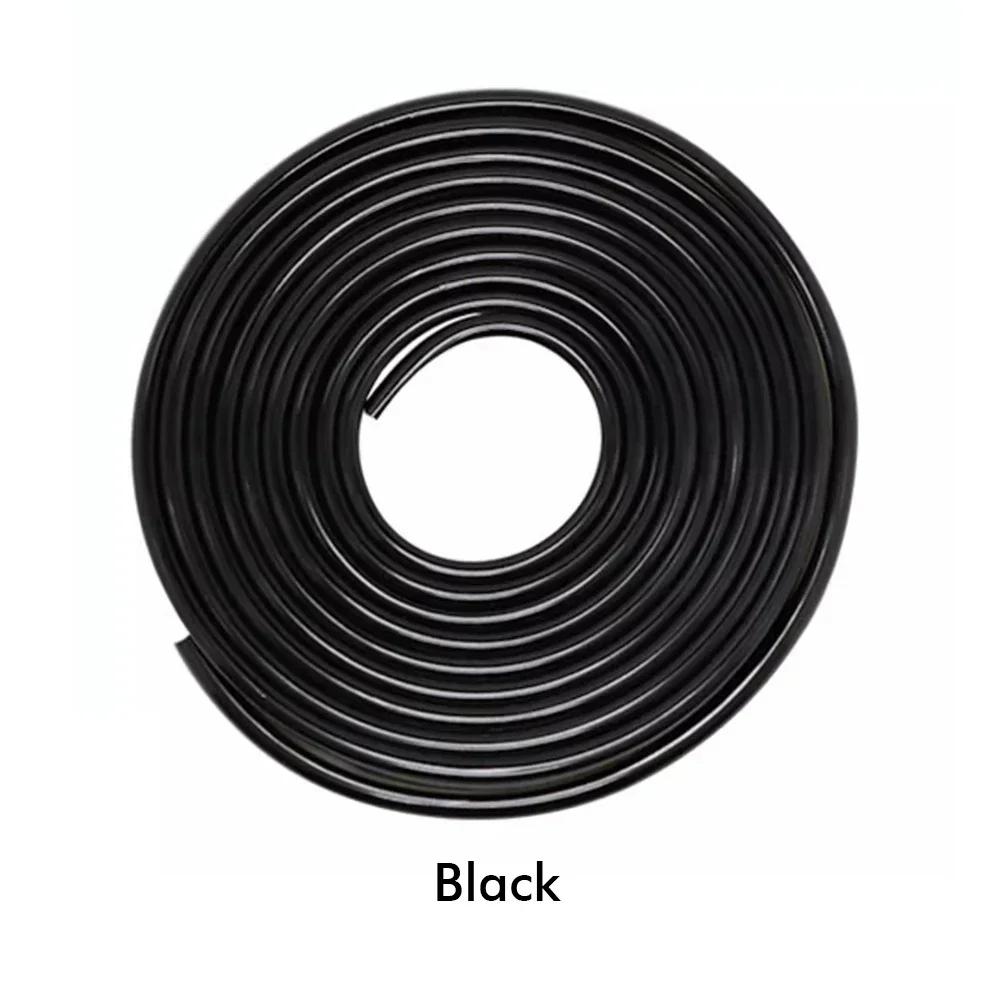 5M Car Bumper Anti Collision Strip Auto Door Edge Protector Strip Anti-collision U Type Trim Rubber Anti-rub Protector Tape 5M