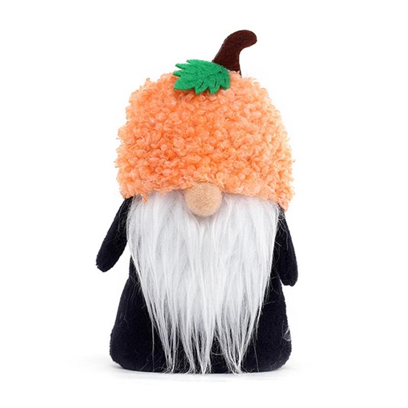 Halloween Bat Black Pumpkin Ornament Doll Creative Faceless Dolls for Home New Year Birthday Wedding Party