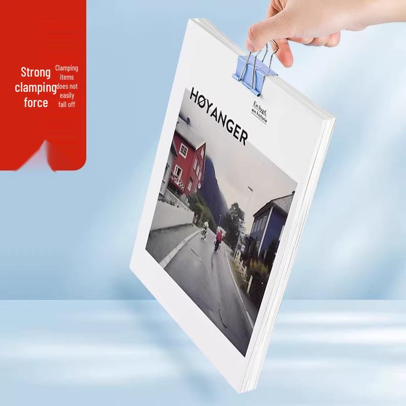 Kelebek Klips Karışık Paket - Kağıtlar ve Dosyalar İçin Renkli Uzun Kuyruklu Klipsler, Kitap Kırtasiyesi ve Ofis Kullanımı
