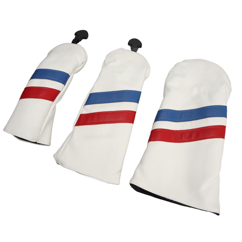 3PCS Golf Club Head Cover for Driver Fairway Woods Headcovers Golf Accessories Hybrid UT Head Covers Set