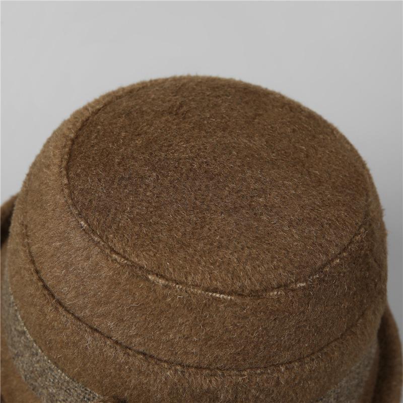 Winter elegant bow women's hat bucket hat autumn woolen warm windproof basin hat
