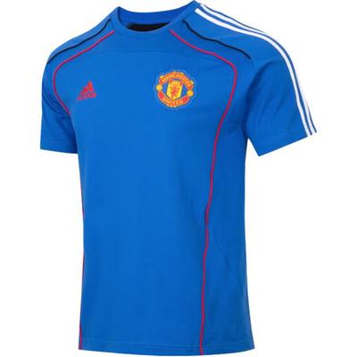Striped Sports Casual Short Sleeve T-Shirt Men Tops Blue JF0370