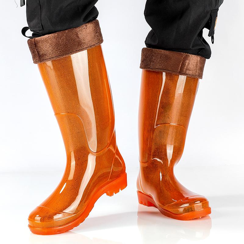 Factory Direct Anti-Slip Waterproof Rain Season Boots Yellow Safety Labor Boot for Fast Shipping Available