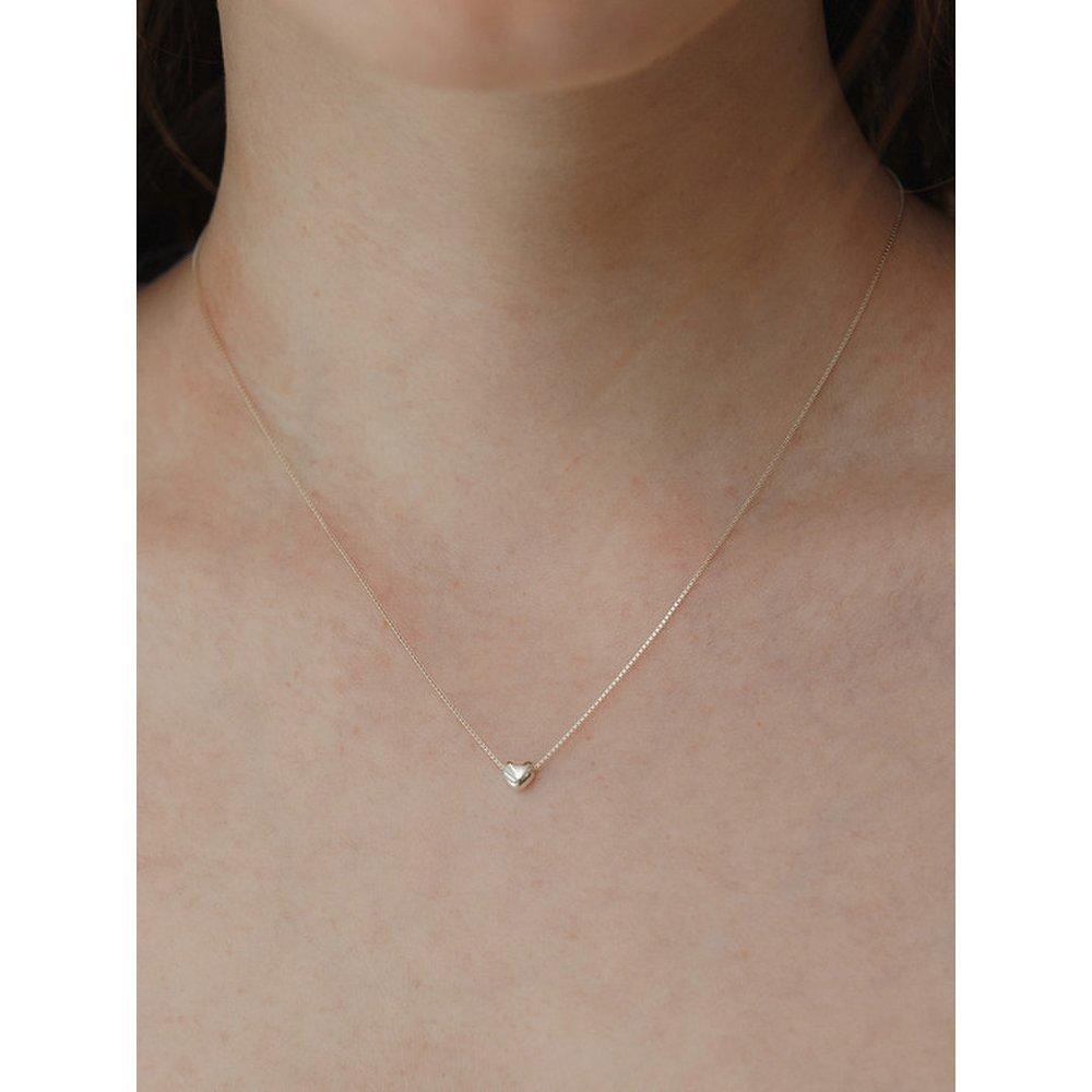 (925 Silver) Bebe Heart Pendant Necklace Nz2156