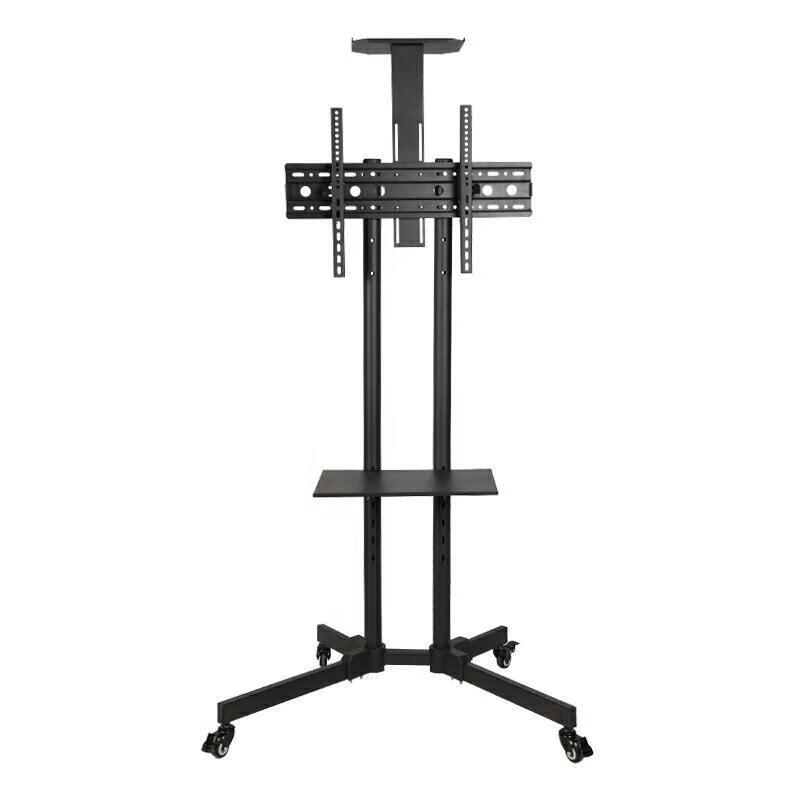 Heavy-Duty Mobile Floor TV Stand with Lower Tray
