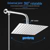 Dier 8-Inch Round Stainless Steel Rain Shower Head