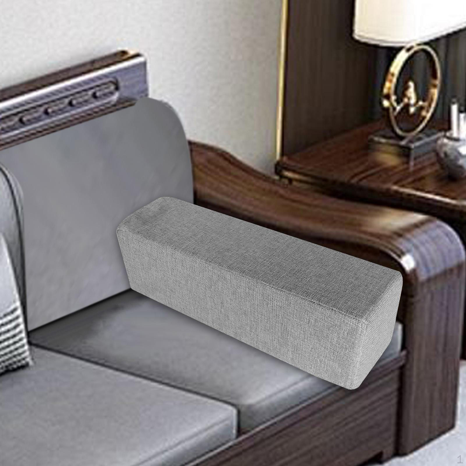 Подушка для подлокотника дивана с чехлом, который можно стирать, подушка для поддержки локтя темно-серого