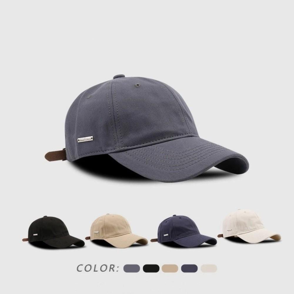 Adjustable Baseball Caps Solid Color Sports Cap Simple Sun Hat  Women