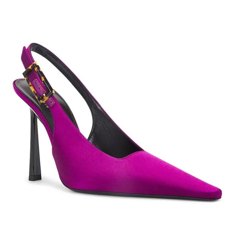 Damenmode neuer Designer Damen bequeme Damen Stilettos geschlossene Zehe Alleskönner einfarbig flacher Ausschnitt hohe Absätze