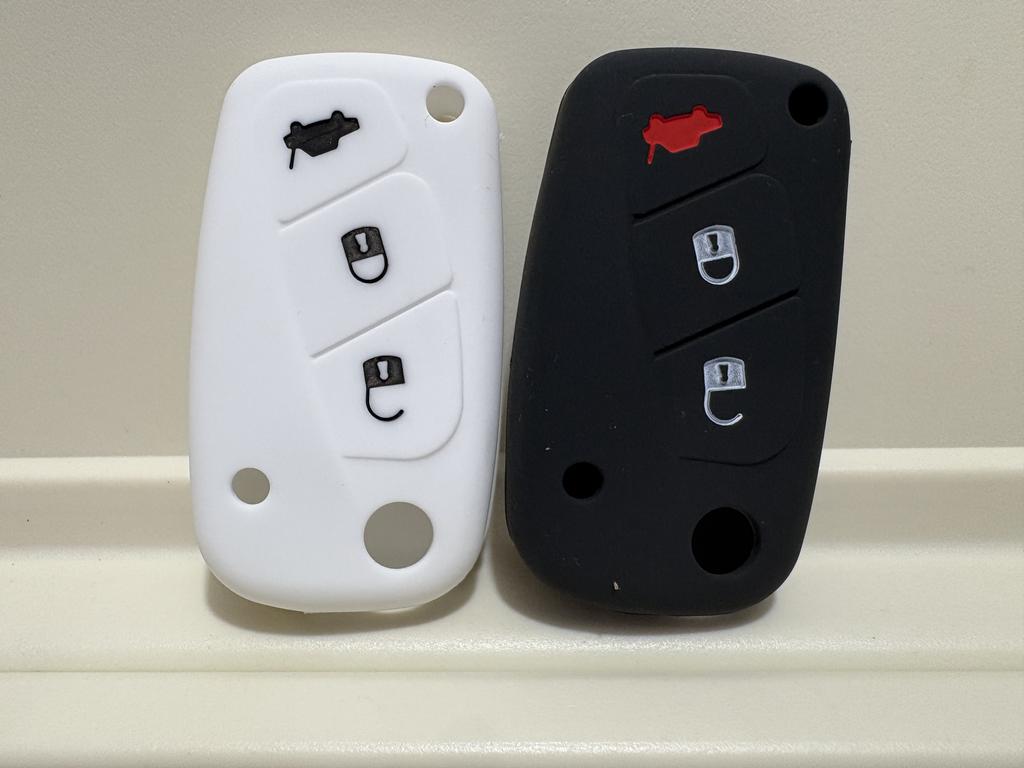 1Pc New Car Key Case Silicone Cover For Fiat Panda Stilo Punto Doblo Grande Bravo 500 Ducato Minibus 3 Buttons Remote Flip Blank