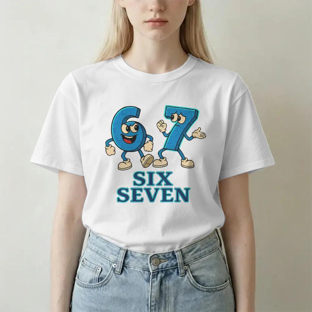 Unisex Unisex TShirt Robot Game 67 Novelty Cotton Tees Short Sleeve Gaming Art T Shirts Round Neck Clothing Plus Size