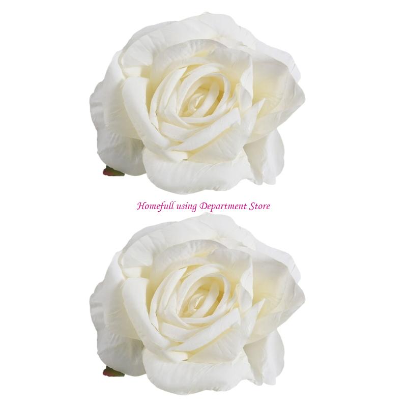 

2PCs Faux Roses Curtain Tiebacks For Window Treatments Polyester Fabric