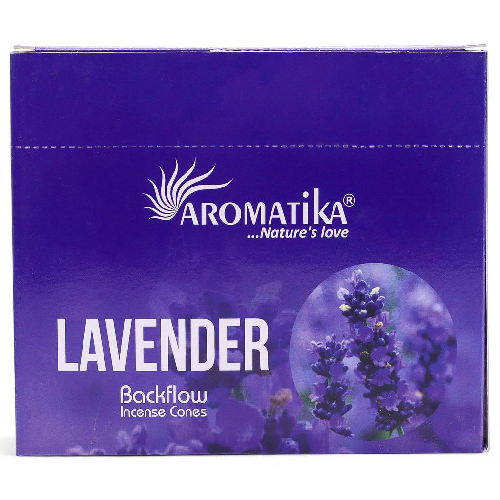 6x Lavender Backflow Incense Cones, 10 Pack Aromatika