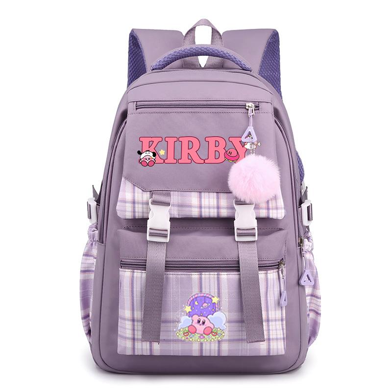 Super cute star card than high-value cartoon peripheral backpack for men and women, large-capacity weight reduction student schoolbag