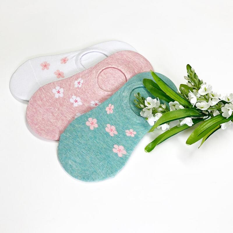 31 pair of domestically produced women's spring cherry blossom socks, women's fake socks