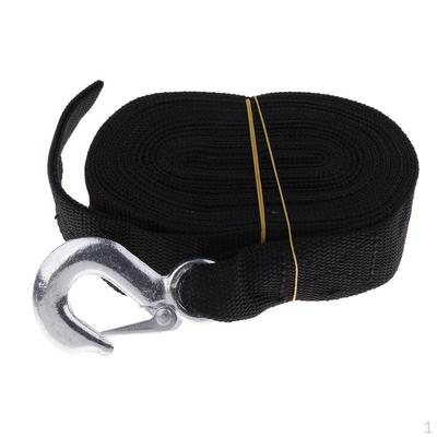 7m Boat Winch Trailer Replacement Webbing Nylon Strap With Heavy Duty Hooks
