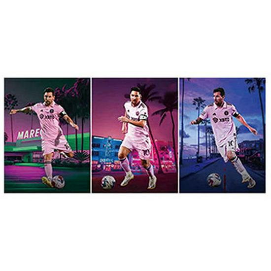 European & American 3D Stereo Sports Poster: Gradient Naked Eye Lenticular Art