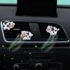 New Acrylic Cartoon Cow Car Perfume Clip Air Vent Decorative Cute Cow