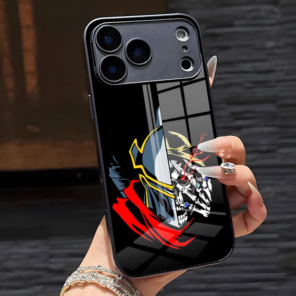 O-Overlords Anime Phone Case For IPhone 17 Pro Max 16 15 14 Pro Max 13 11 X Xs Xr 8 7Plus Glass Cover