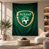 Decorative Tapestry,Ireland Rugby Printed Wall Art, Lightweight Wall Hanging For Bedroom Background