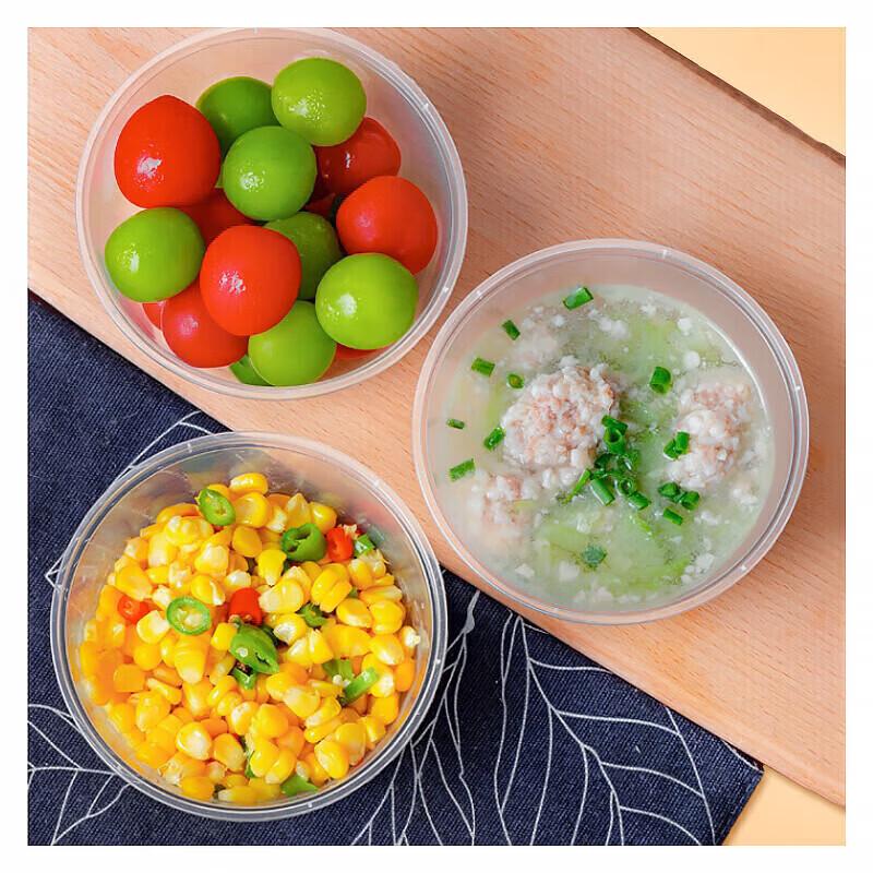 Disposable Plastic Round Bowls with Lids