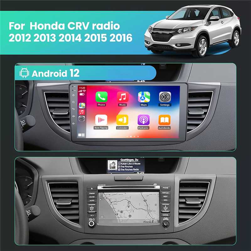 2din Android13 Car Radio For Honda CRV 2012-2016 Car Multimedia Navi GPS Autoradio Carplay DSP