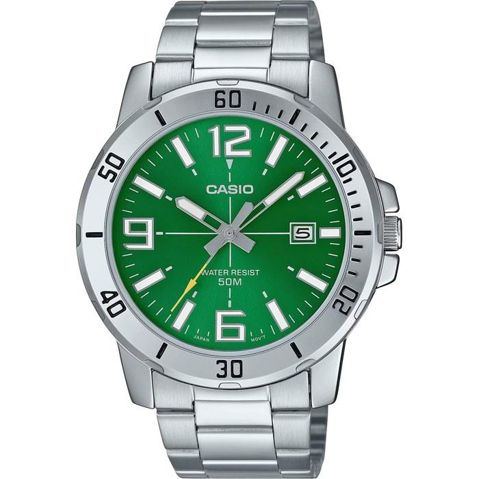Casio Standard Analog Quartz Men s Watch MTP-VD01D-3BV Metal Band Green