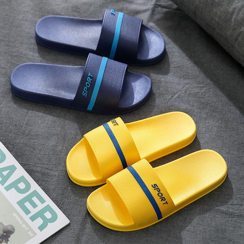 Couple home slippers women's summer four seasons water leakage home bathroom bath non-slip wear-resistant cool slippers