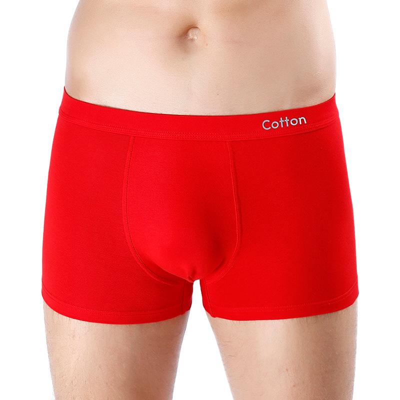 

Pure Cotton Men S Underwear 3Du Convex Men S Underwear, Three-Dimensional Printed Pure Cotton Men S Boxers 3XL червоний