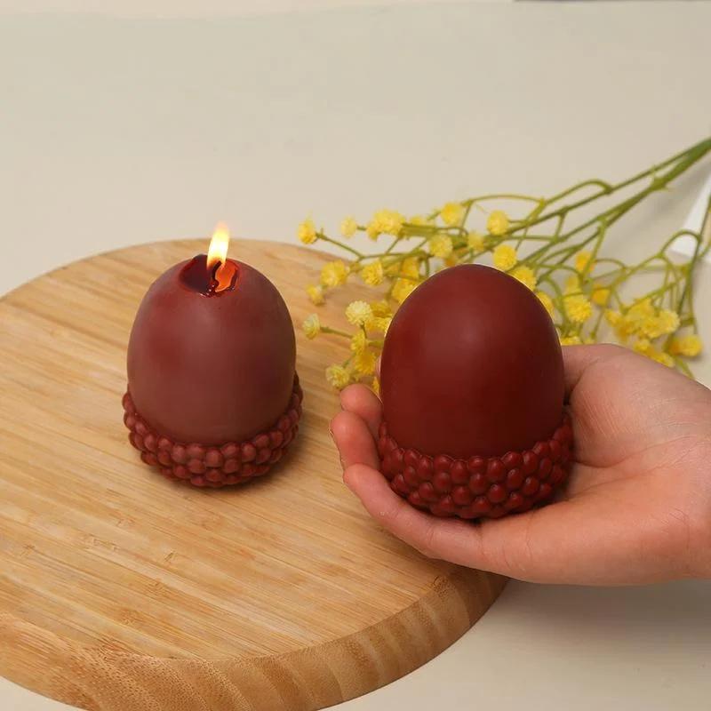Handmade Molds 3D Pine Cone Silicone Candle Mold DIY Handmade Plaster Resin Pine Cake Chocolate Baking Molds Creative Gifts