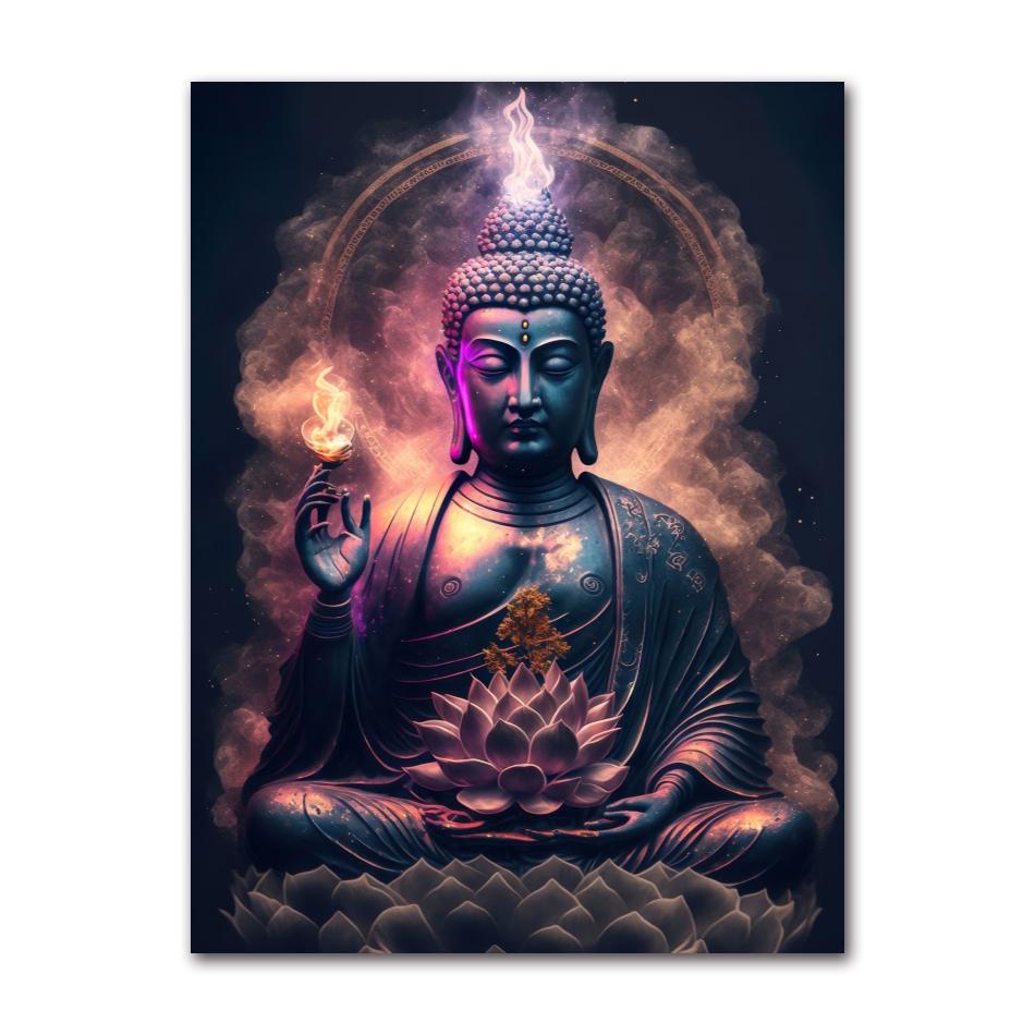 HD Canvas Buddha Oil Paintings Statue, Wall Art, Photos for Living Room, Modern Home Decor, Hot Sale, God Zen Buddha