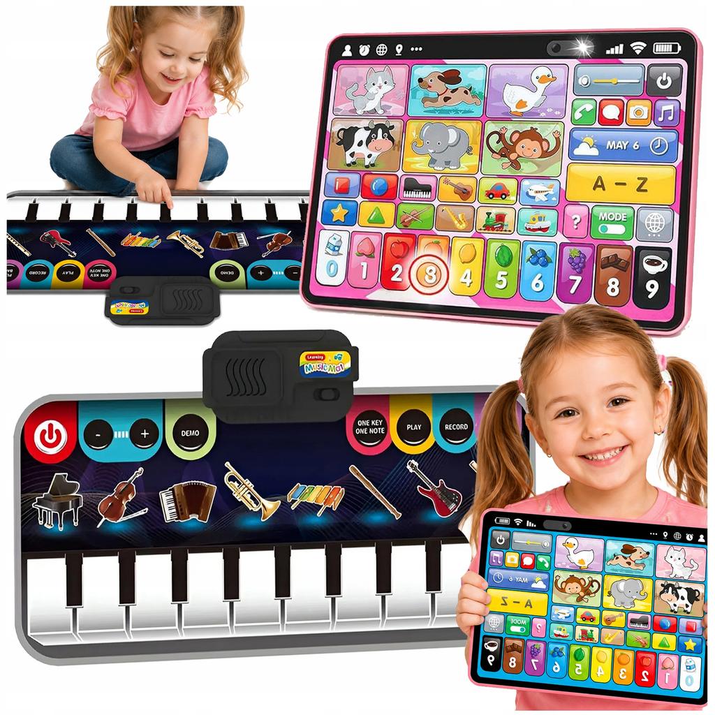 [PACZB] Set 2 in 1 educational mat 60x30cm + interactive tablet for children (Z3209+Z3498R) Z3209Z