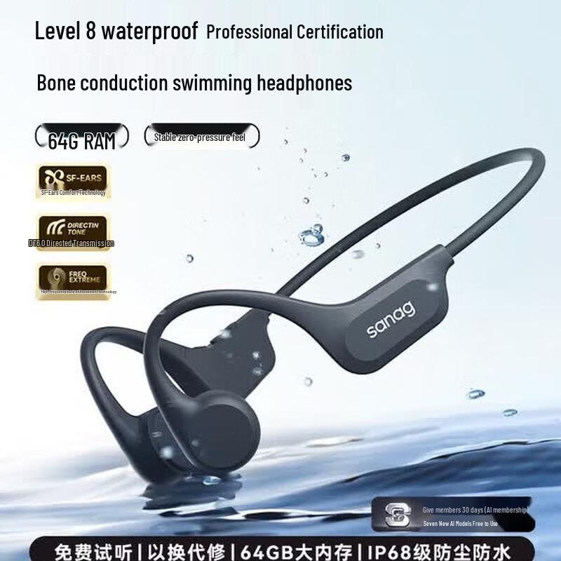 Saina B60 Bone Conduction Bluetooth Sports Headset