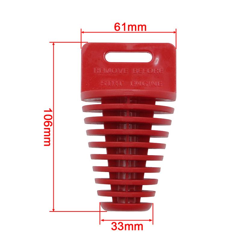 Universal Exhaust Pipe Plug Tailpipe Rubber Wash Protector Cover For 2/4 Stroke Pit Dirt Bike ATV Buggy Go Kart Quad Motorcycle